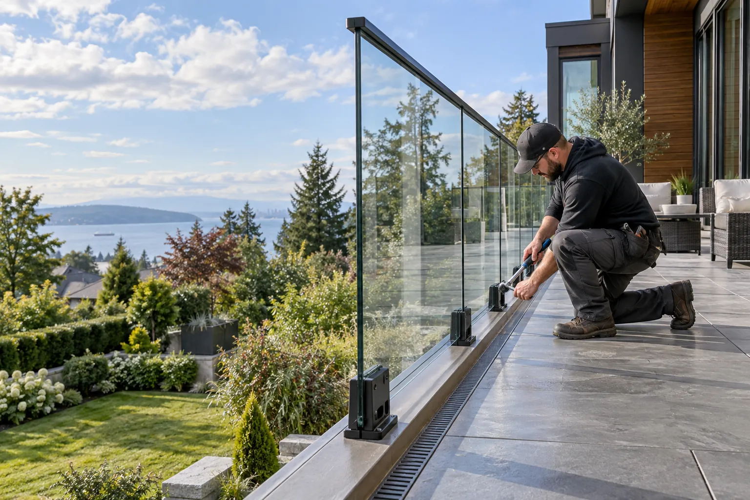 Glass Railing Installation in Annapolis, MD