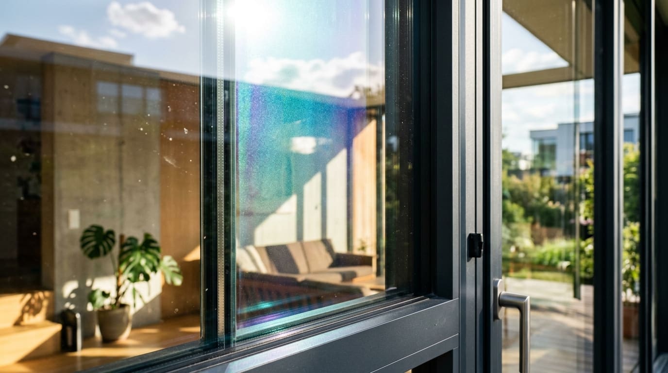 After glass repair in Shaw