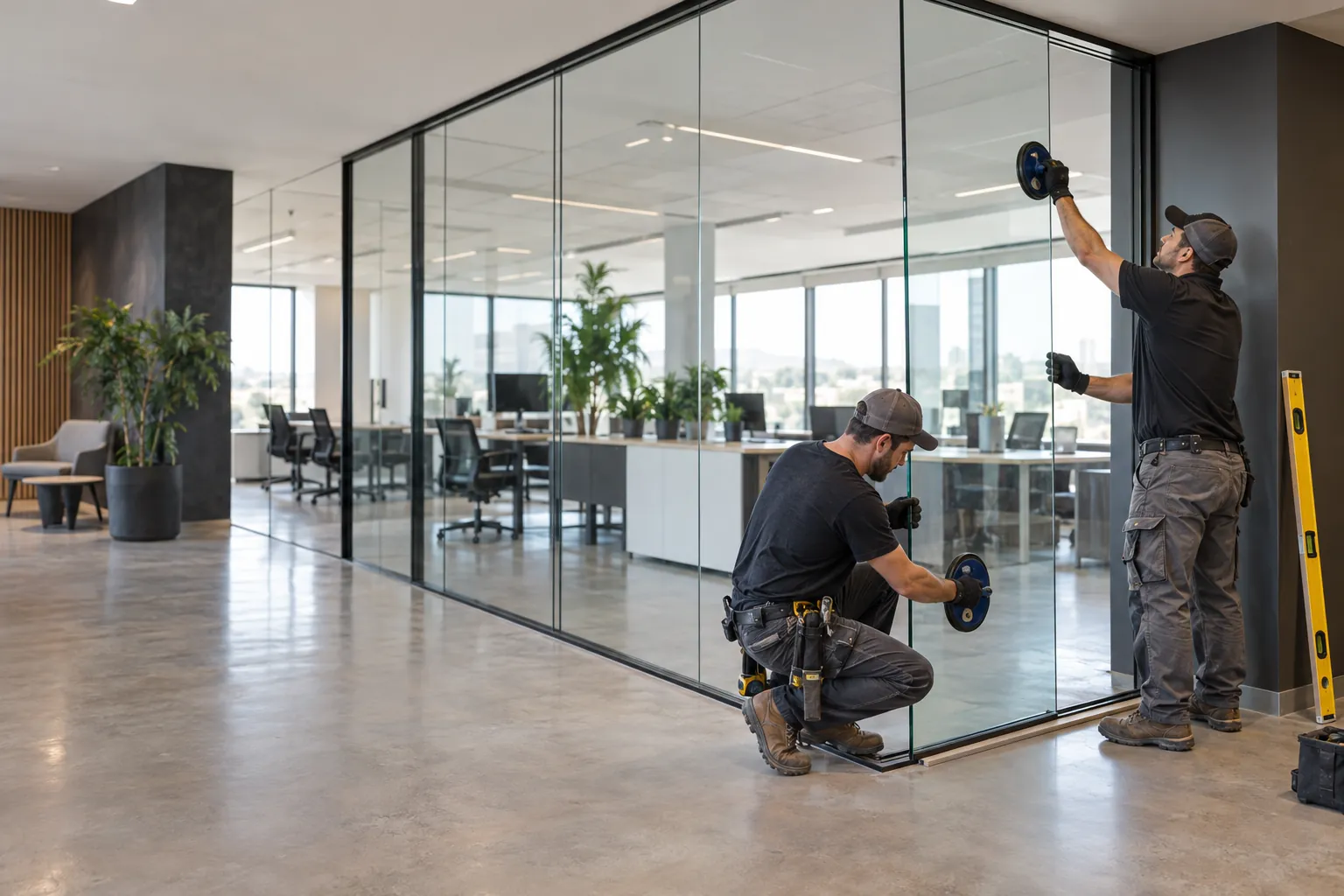 Glass Partition Installation in Laurel, MD